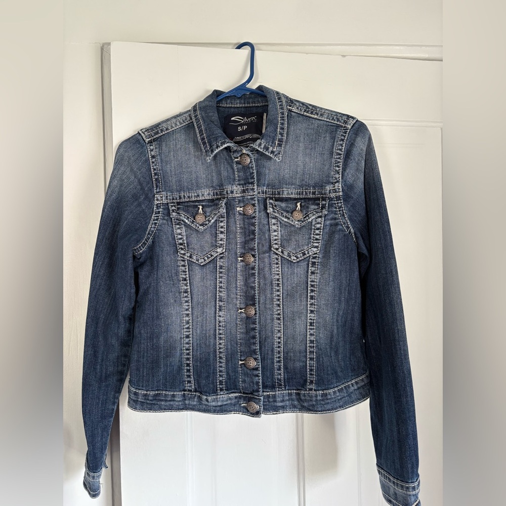 Silver denim jacket